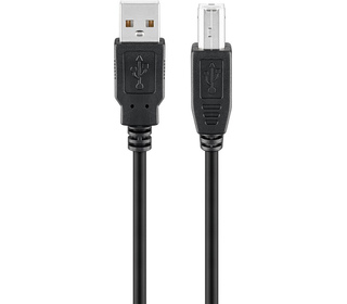 Goobay 68902 câble USB 5 m USB 2.0 USB A USB B Noir