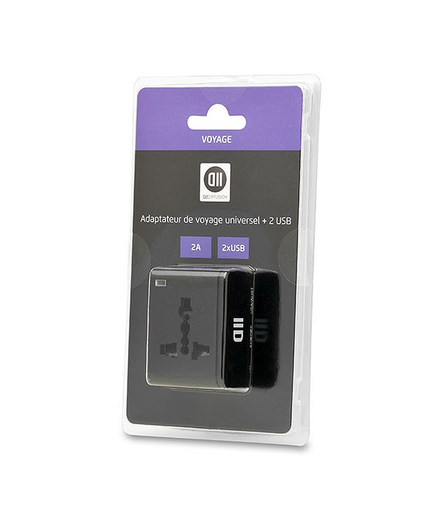 D2 Diffusion D2ADPVOY2USBN adaptateur de puissance & onduleur Intérieure 660 W Noir