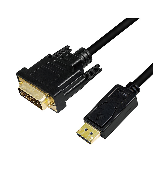 LogiLink CV0130 câble vidéo et adaptateur 1 m DisplayPort DVI Noir