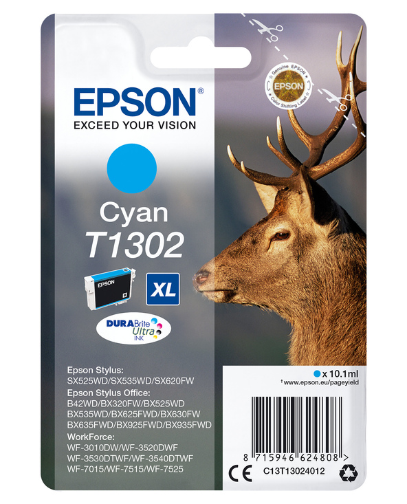 Epson Stag Cartouche "Cerf" - Encre DURABrite Ultra C (XL)