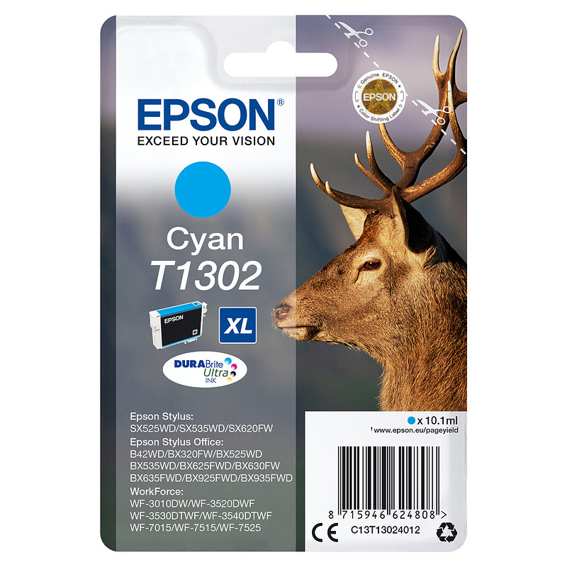 Epson Stag Cartouche "Cerf" - Encre DURABrite Ultra C (XL)