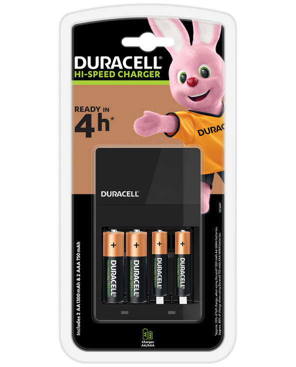 Duracell CEF14 chargeur de batterie Pile domestique Secteur
