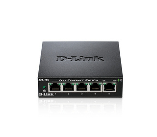 D-Link DES-105 commutateur réseau Non-géré Noir