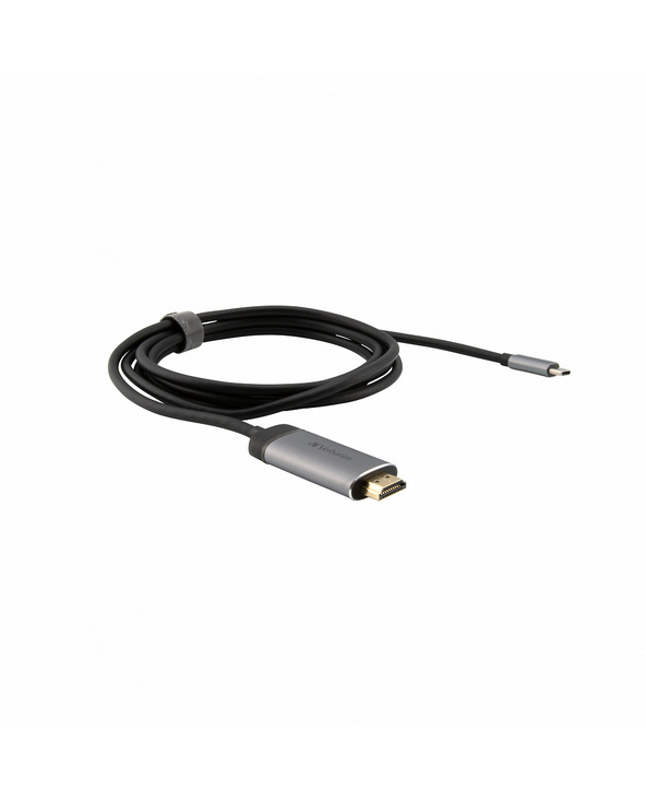 Verbatim 49144 câble vidéo et adaptateur 1,5 m USB Type-C HDMI Noir, Argent