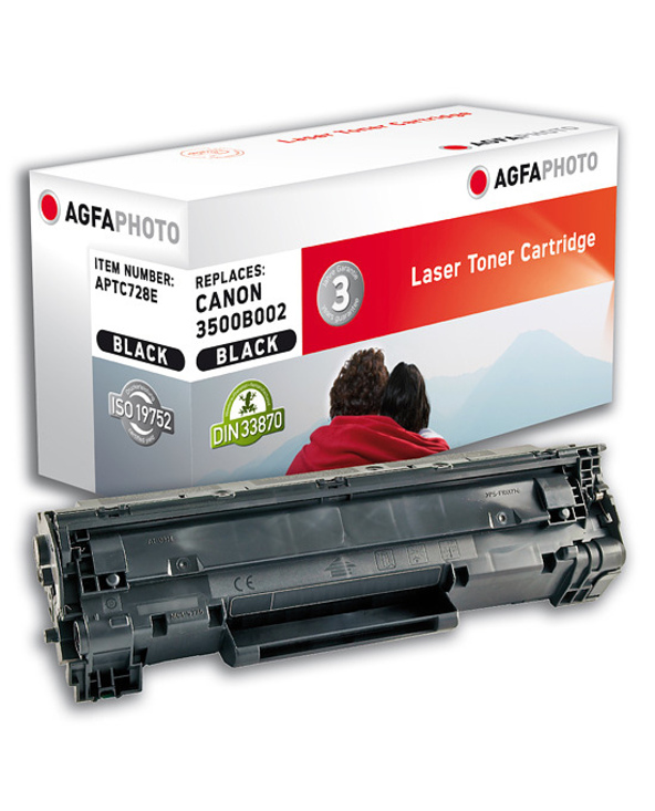 AgfaPhoto APTC728E Cartouche de toner 1 pièce(s) Noir