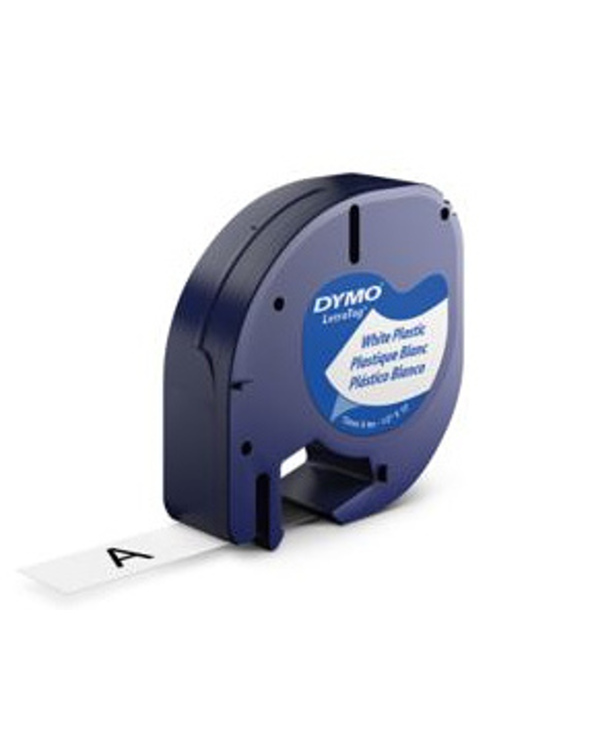 DYMO 12mm LetraTAG Plastic tape ruban d'étiquette