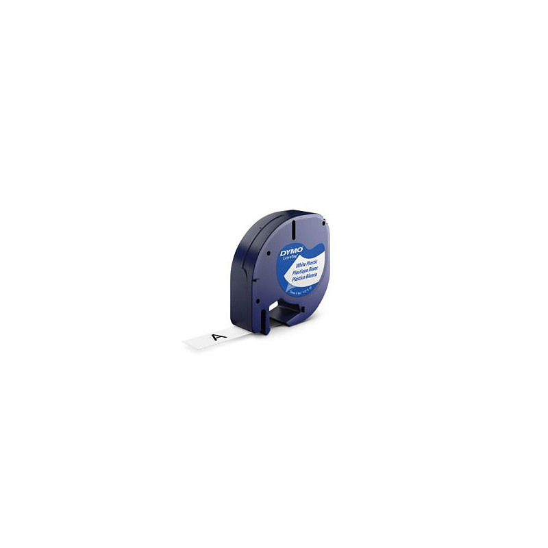 DYMO 12mm LetraTAG Plastic tape ruban d'étiquette
