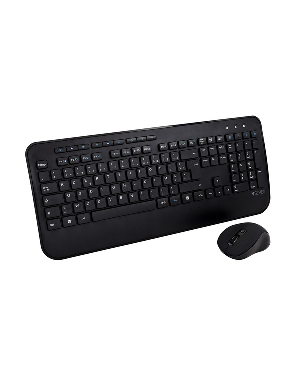 V7 Clavier AZERTY français complet avec repose-mains CKW300FR – Noir