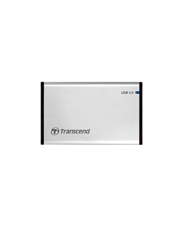 Transcend StoreJet 25S3 Boîtier disque dur/SSD Argent 2.5" Alimenté par port USB