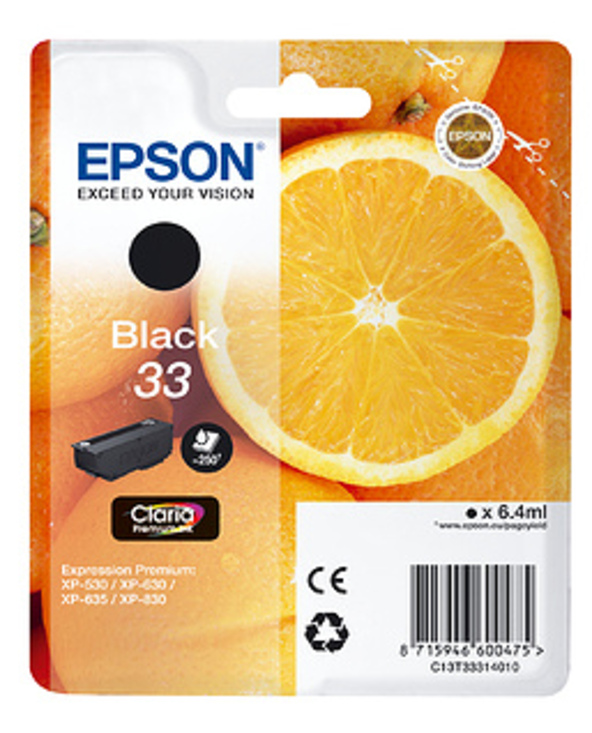 Epson Oranges C13T33314010 cartouche d'encre 1 pièce(s) Original Noir