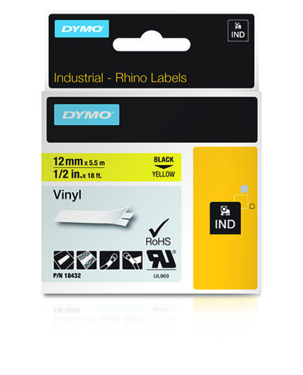 DYMO Étiquettes en vinyle IND