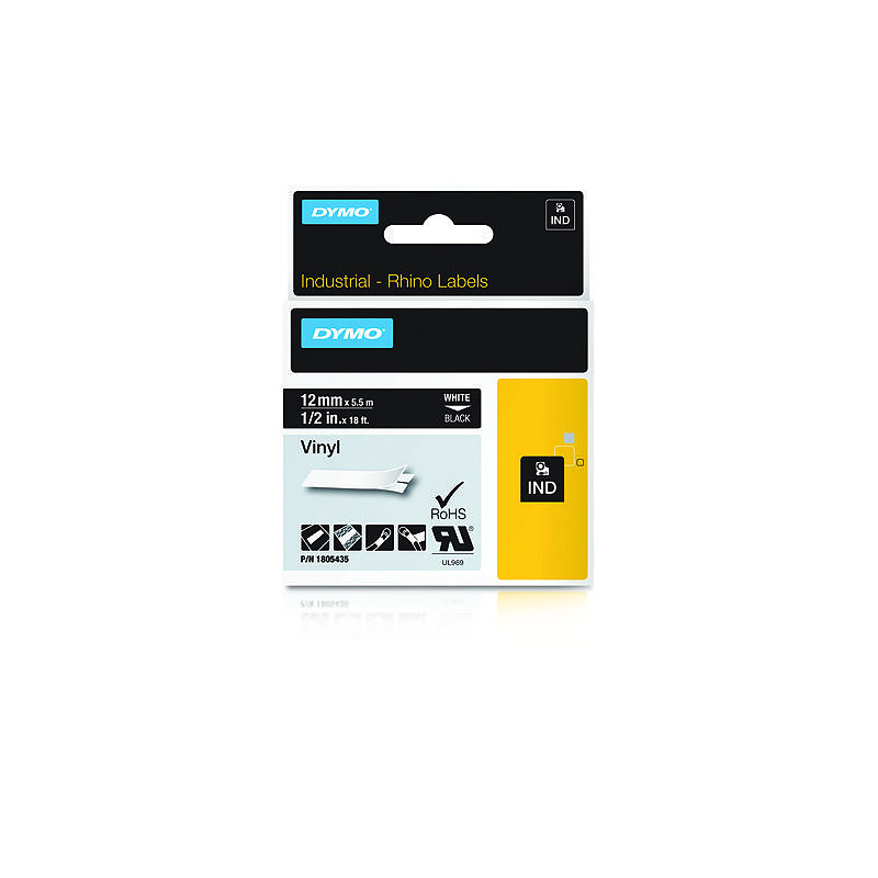 DYMO Étiquettes en vinyle IND