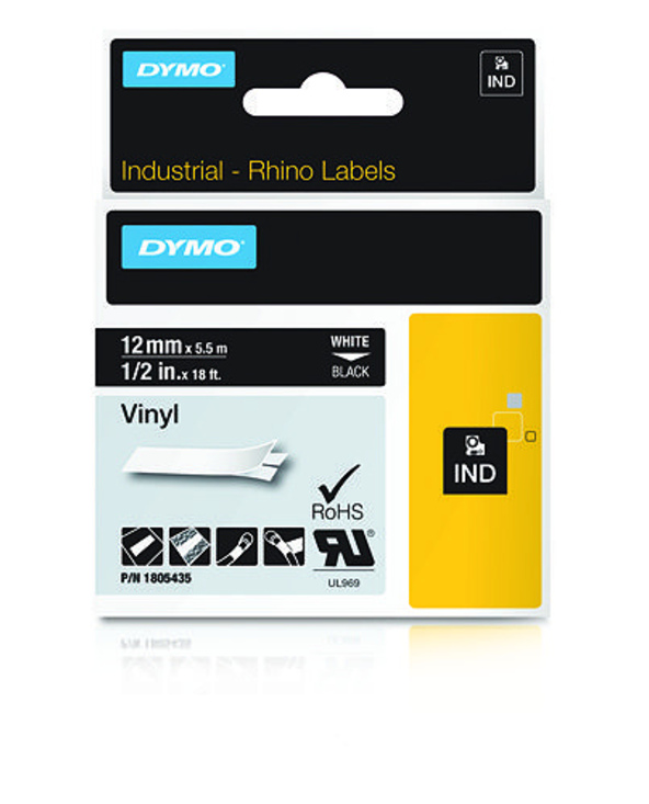 DYMO Étiquettes en vinyle IND