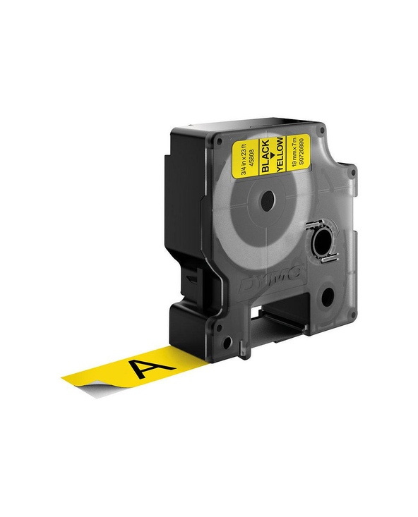 DYMO D1 - Standard Étiquettes - Noir sur jaune - 19mm x 7m