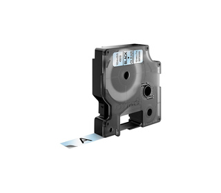 DYMO D1 - Standard Étiquettes - Noir sur transparent - 12mm x 7m