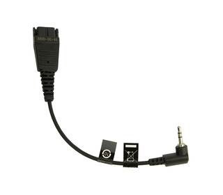 Jabra 8800-00-46 câble audio 0,15 m QD 2.5mm jack Noir