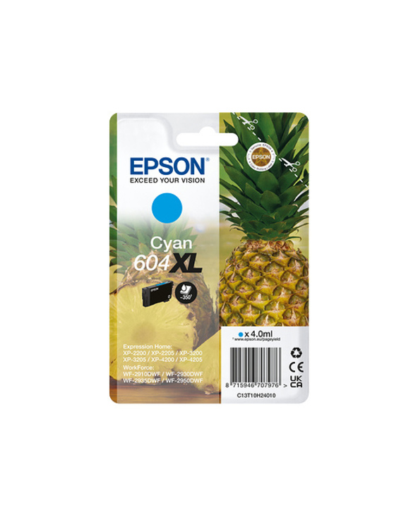 Epson 604XL cartouche d'encre 1 pièce(s) Original Rendement élevé (XL) Cyan