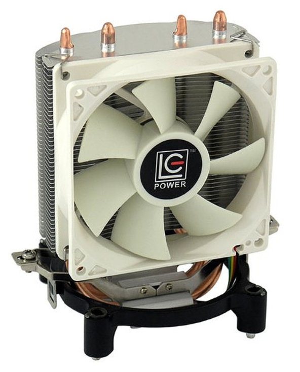 LC-Power LC-CC-95 système de refroidissement d’ordinateur Processeur Refroidisseur 9,2 cm Argent, Blanc