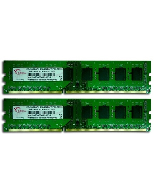G.Skill 8GB DDR3 DIMM module de mémoire 8 Go 2 x 4 Go 1333 MHz