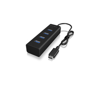 ICY BOX IB-HUB1409-C3 USB 3.2 Gen 1 (3.1 Gen 1) Type-C 5000 Mbit/s Noir