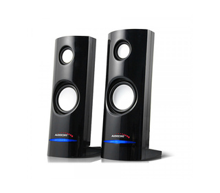 Audiocore AC860 haut-parleur 2-voies Noir Avec fil 4 W