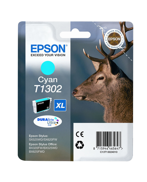 Epson Stag Cartouche "Cerf" - Encre DURABrite Ultra C (XL)