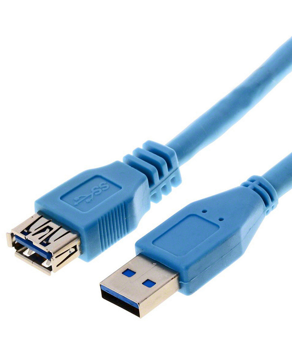 Helos 014685 câble USB 1,8 m USB 3.2 Gen 1 (3.1 Gen 1) USB A Bleu