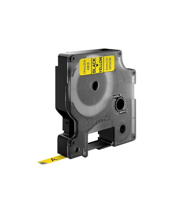 DYMO D1 - Standard Étiquettes - Noir sur jaune - 6mm x 7m