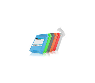 ICY BOX IB-AC602b-6 Étui Plastique Bleu, Vert, Gris, Orange, Rouge, Blanc