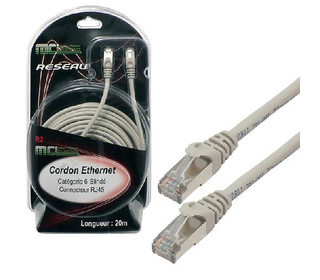MCL FCC6BMZ-20M câble de réseau Gris Cat6 F/UTP (FTP)