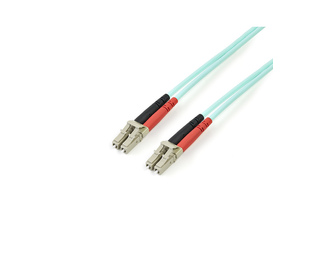 StarTech.com Câble Fibre Optique Multimode de 3m LC/UPC à LC/UPC OM4, Fibre Zipcord 50/125µm LOMMF/VCSEL, Réseaux 100G, Faible P