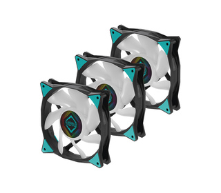 Iceberg Thermal IceGALE ARGB Boitier PC Ventilateur 12 cm Noir 3 pièce(s)