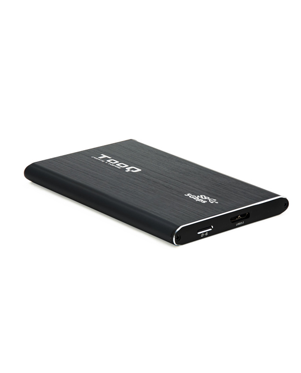 TooQ TQE-2529B Boîtier de disques de stockage Boîtier disque dur/SSD Noir 2.5"