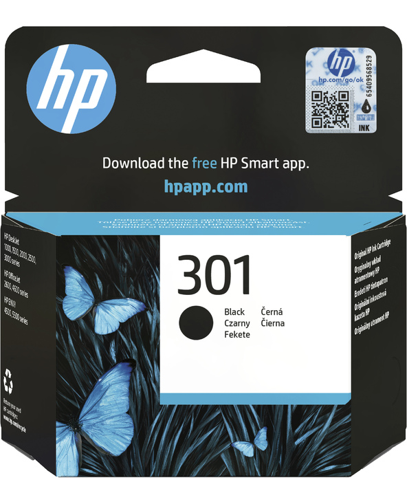 HP 301 cartouche d'encre noir authentique
