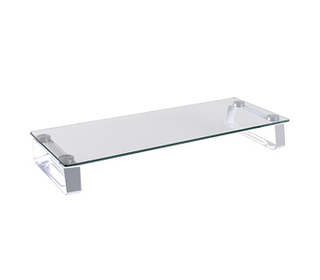 LogiLink BP0027 support d'écran plat pour bureau 81,3 cm (32") Métallique, Transparent