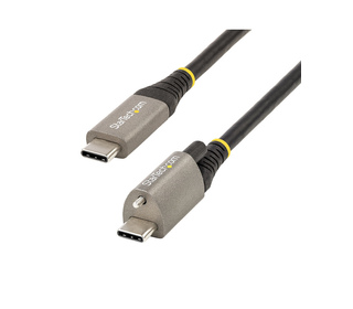 StarTech.com Câble USB C 10Gbps 1m à Verouillage par Vis Supérieure - Câble USB 3.2 Gen 2 Type-C - 100W/5A Power Delivery, DP Al