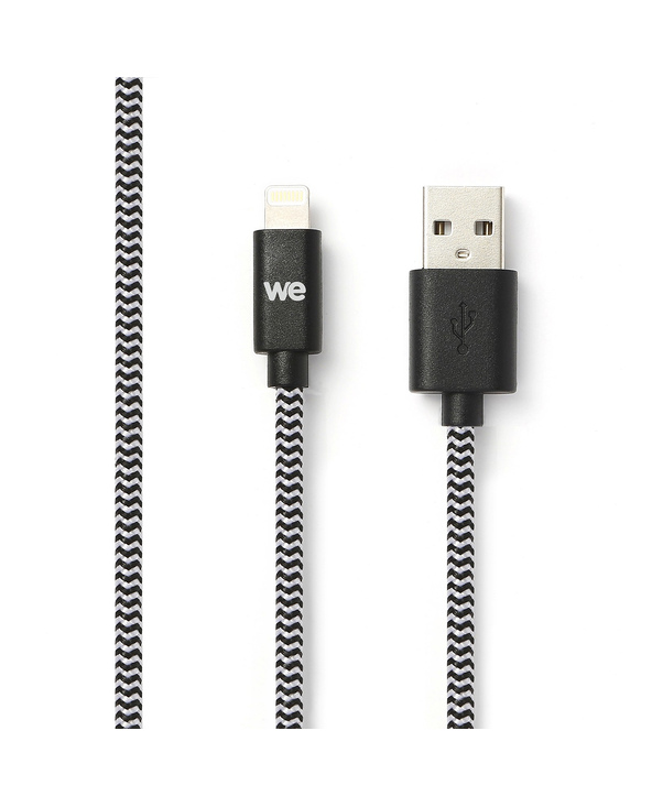 WE WEUSBLIGHTNY100N câble de téléphone portable Noir, Blanc 1 m USB A Lightning