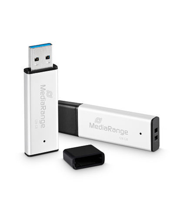 MediaRange MR1902 lecteur USB flash 128 Go USB Type-A 3.2 Gen 1 (3.1 Gen 1) Noir, Argent