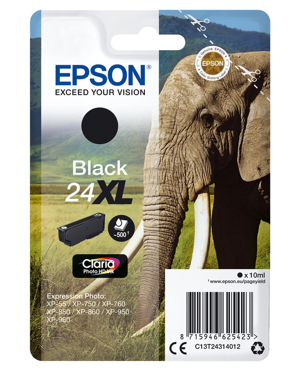 Epson Elephant Cartouche "Eléphant" - Encre Claria Photo HD N (XL)