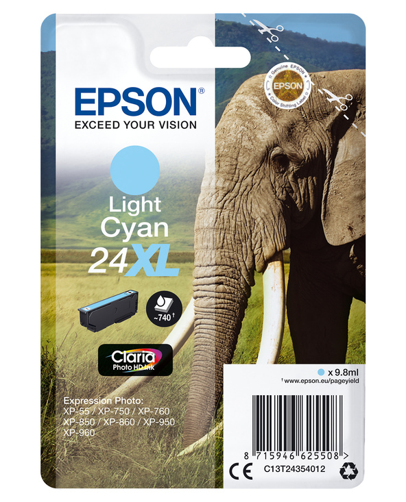 Epson Elephant Cartouche "Eléphant" - Encre Claria Photo HD Cc (XL)