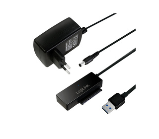 LogiLink AU0050 Station d'accueil de disques de stockage USB 3.2 Gen 1 (3.1 Gen 1) Type-A Noir