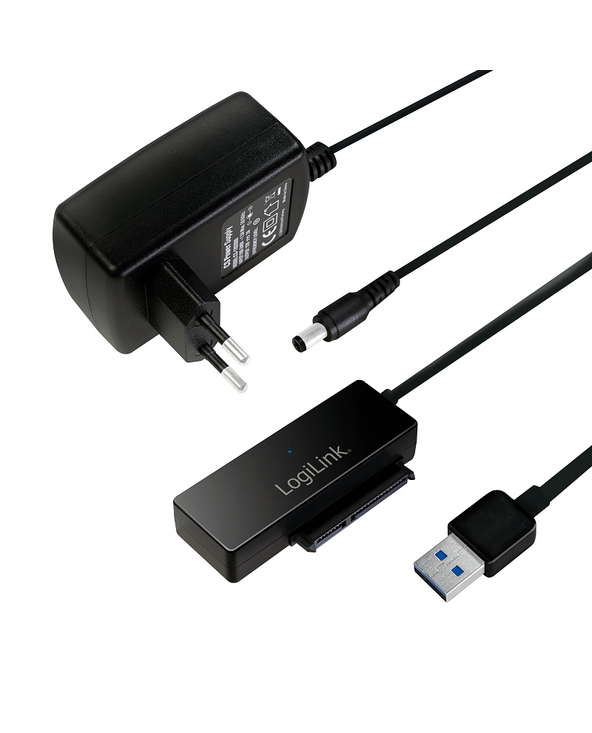 LogiLink AU0050 Station d'accueil de disques de stockage USB 3.2 Gen 1 (3.1 Gen 1) Type-A Noir