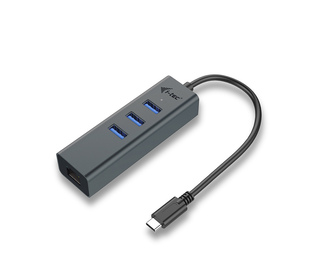 i-tec Metal USB-C HUB 3 Port + Gigabit Ethernet Adapter