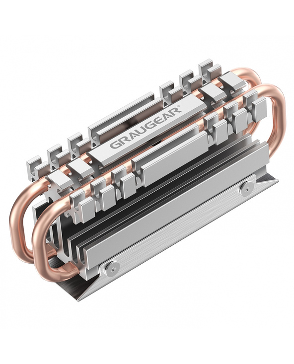 GRAUGEAR G-M2HS06 système de refroidissement d’ordinateur M.2 NVMe SSD Dissipateur thermique/Radiateur Aluminium, Cuivre
