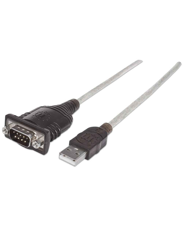 Manhattan 151849 câble Série Noir 1,8 m USB Serial/COM/RS232/DB9