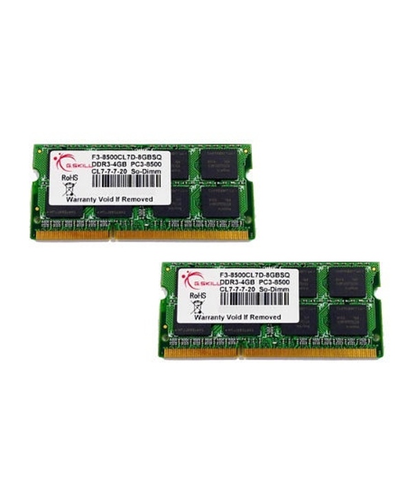 G.Skill 8GB DDR3-1066 SQ module de mémoire 8 Go 2 x 4 Go 1066 MHz