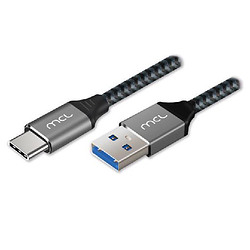 MCL MC1D99A003C0532 câble USB 2 m USB 3.2 Gen 1 (3.1 Gen 1) USB C USB A Noir, Gris