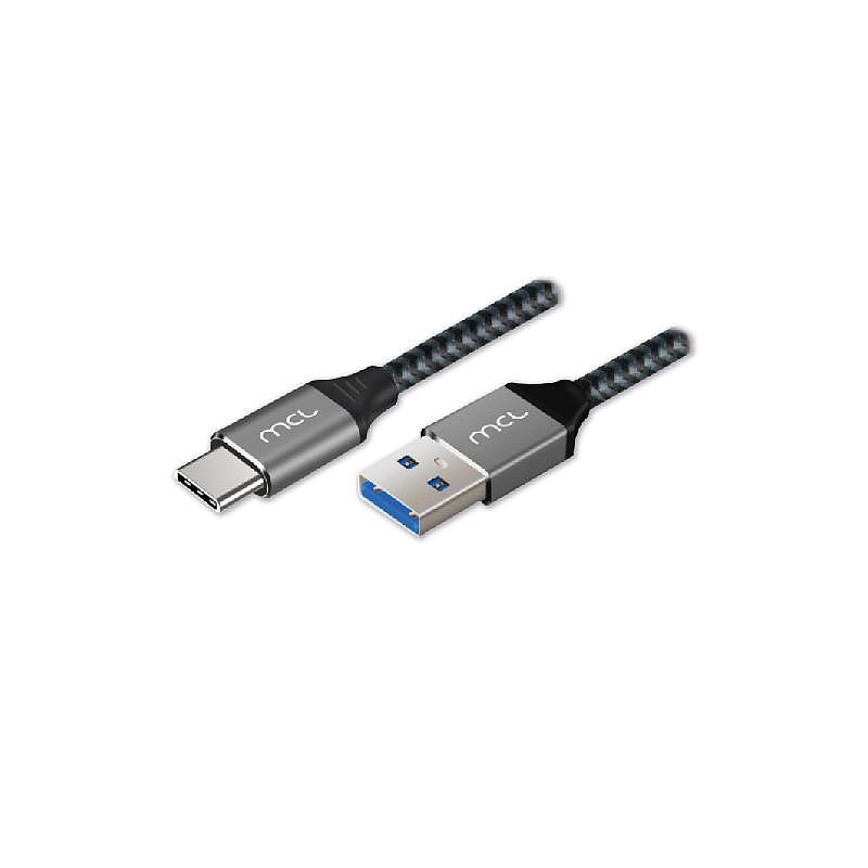 MCL MC1D99A003C0532 câble USB 2 m USB 3.2 Gen 1 (3.1 Gen 1) USB C USB A Noir, Gris