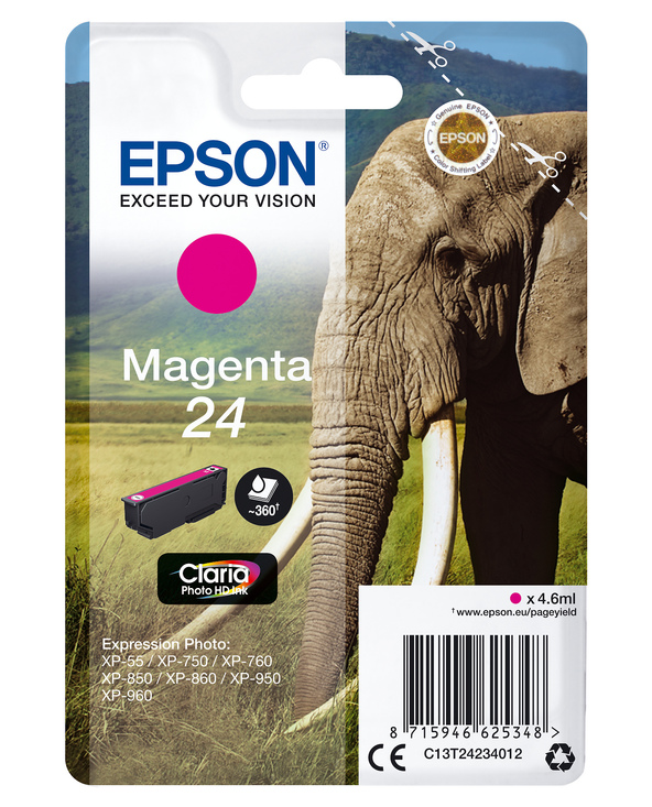 Epson Elephant Cartouche "Eléphant" - Encre Claria Photo HD M