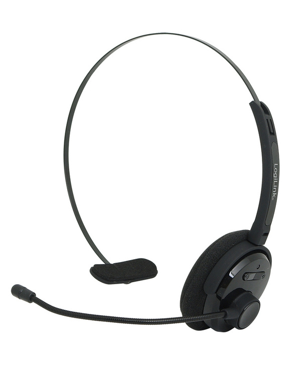 LogiLink BT0027 écouteur/casque Sans fil Arceau Bureau/Centre d'appels Bluetooth Noir